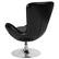 Alt View 14. Alamont Home - Egg Contemporary Leather/Faux Leather Accent Chair - Upholstered - Black LeatherSoft.