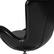 Alt View 17. Alamont Home - Egg Contemporary Leather/Faux Leather Accent Chair - Upholstered - Black LeatherSoft.