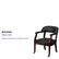 Alt View 38. Alamont Home - Sarah Traditional Vinyl Side Chair - Upholstered - Black Vinyl.