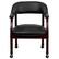 Alt View 11. Alamont Home - Sarah Traditional Vinyl Side Chair - Upholstered - Black Vinyl.