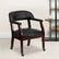 Alt View 12. Alamont Home - Sarah Traditional Vinyl Side Chair - Upholstered - Black Vinyl.