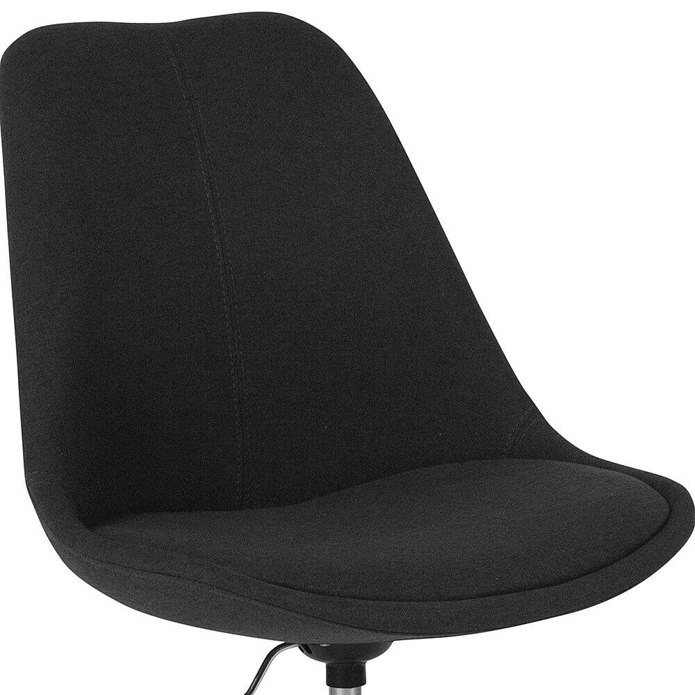 Alt View 15. Alamont Home - Aurora Series Contemporary Fabric Swivel Office Chair - Black.