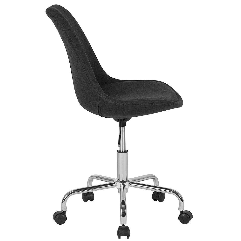 Alt View 16. Alamont Home - Aurora Series Contemporary Fabric Swivel Office Chair - Black.