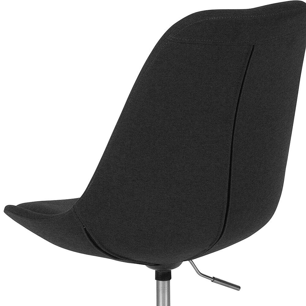 Alt View 17. Alamont Home - Aurora Series Contemporary Fabric Swivel Office Chair - Black.