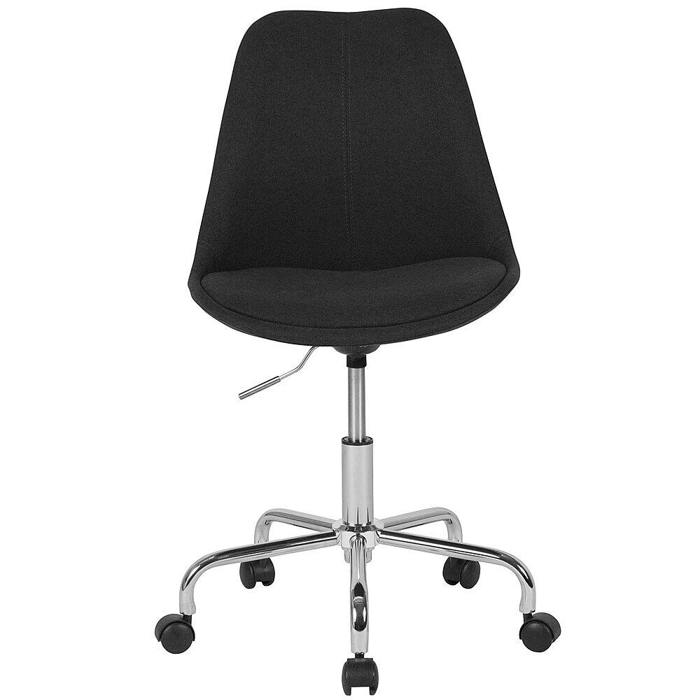 Alt View 11. Alamont Home - Aurora Series Contemporary Fabric Swivel Office Chair - Black.