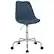 Front. Alamont Home - Aurora Series Contemporary Fabric Swivel Office Chair - Blue.