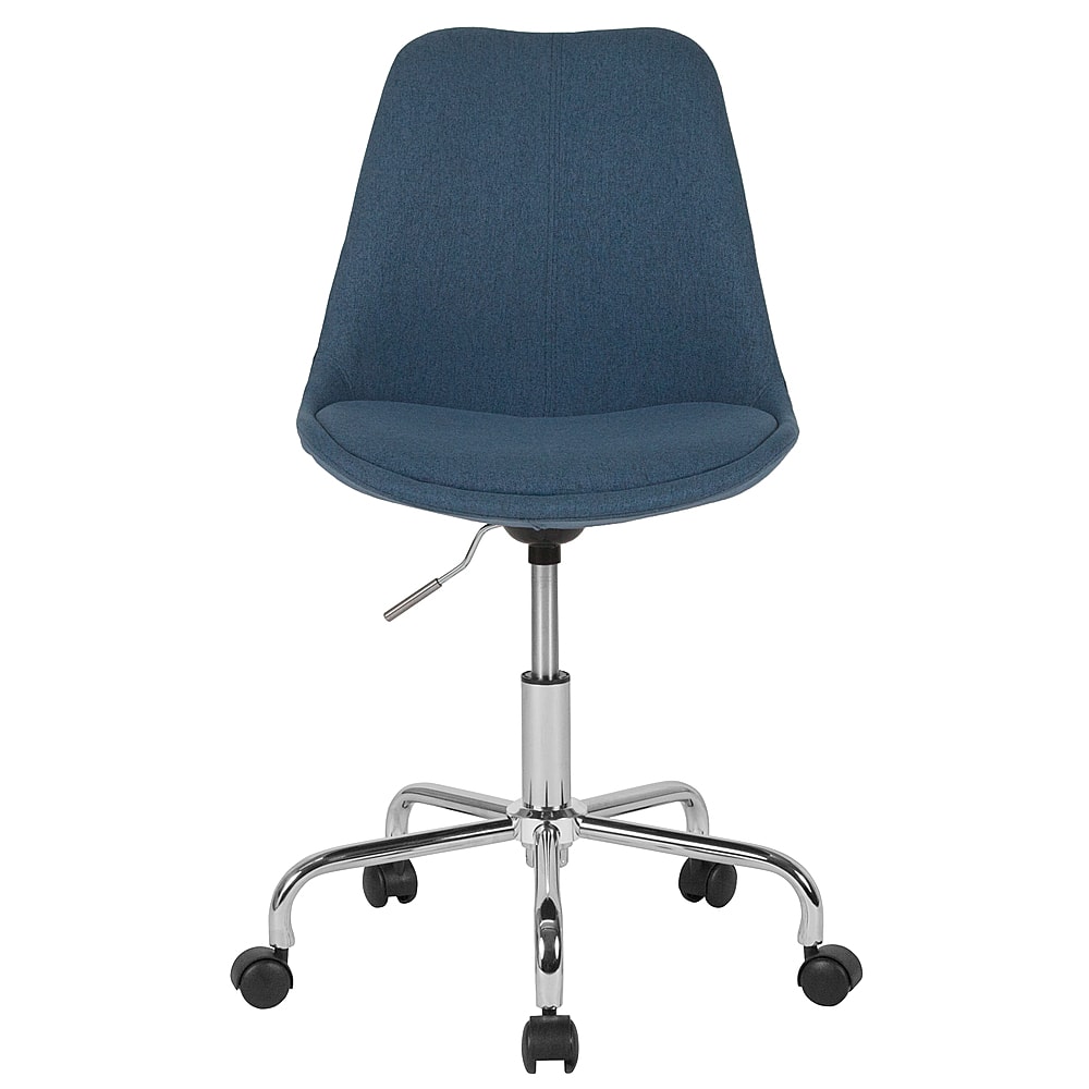 Alt View 11. Alamont Home - Aurora Series Contemporary Fabric Swivel Office Chair - Blue.