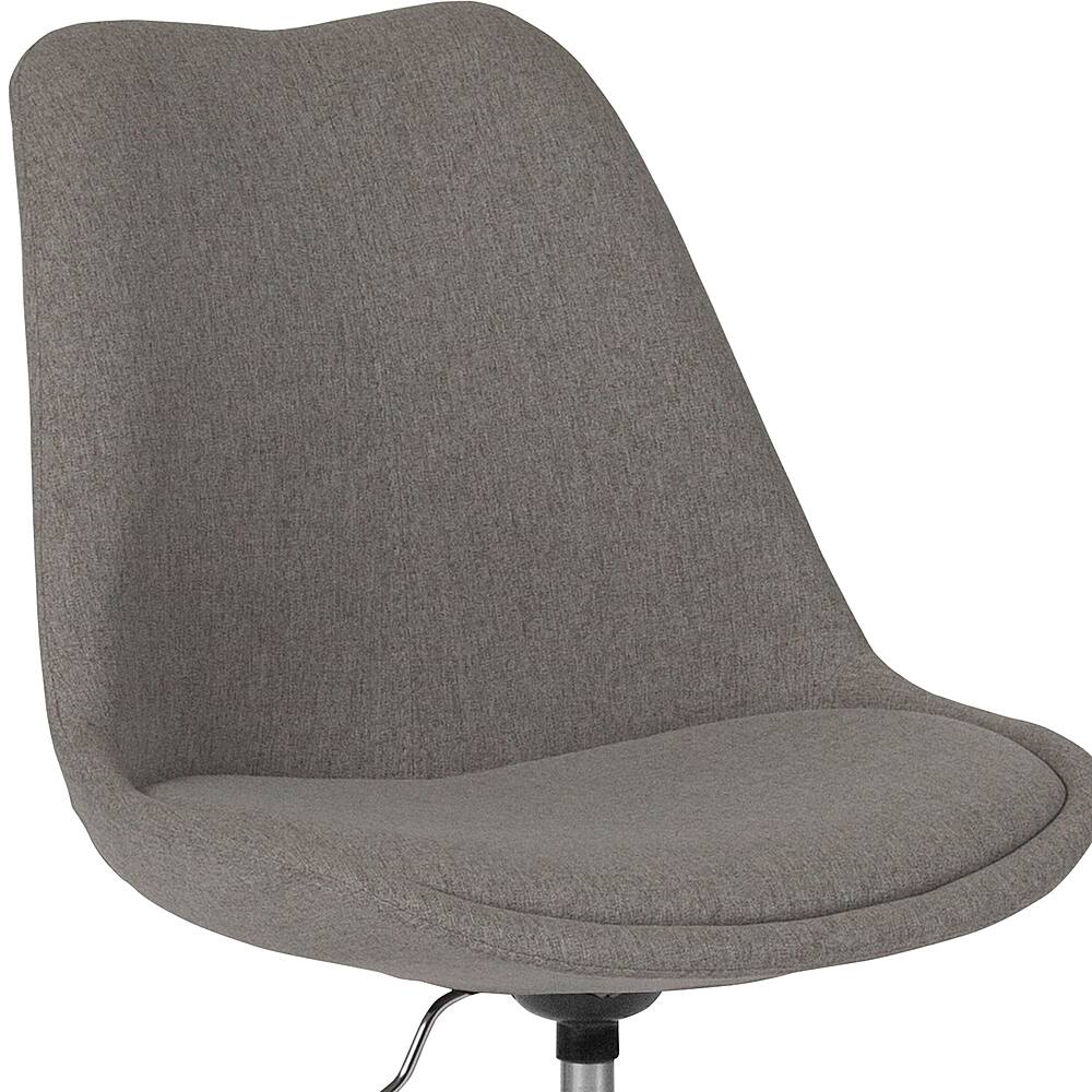 Alt View 17. Alamont Home - Aurora Series Contemporary Fabric Swivel Office Chair - Light Gray.