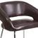 Alt View 15. Alamont Home - Fusion Contemporary Leather/Faux Leather Side Chair - Upholstered - Brown.