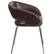 Alt View 16. Alamont Home - Fusion Contemporary Leather/Faux Leather Side Chair - Upholstered - Brown.