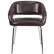 Alt View 11. Alamont Home - Fusion Contemporary Leather/Faux Leather Side Chair - Upholstered - Brown.
