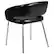 Alt View 14. Alamont Home - Fusion Contemporary Leather/Faux Leather Side Chair - Upholstered - Black.