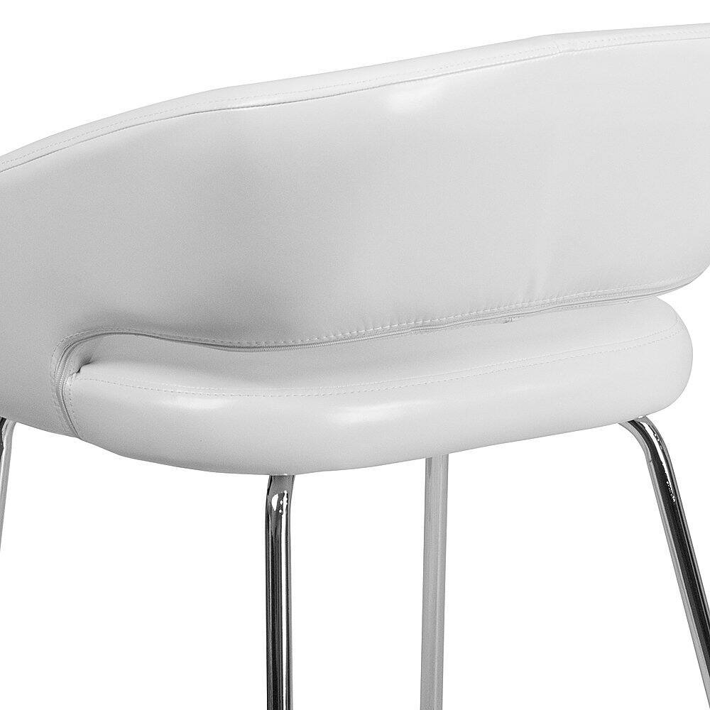 Alt View 15. Alamont Home - Fusion  Contemporary Leather/Faux Leather Side Chair - Upholstered - White.