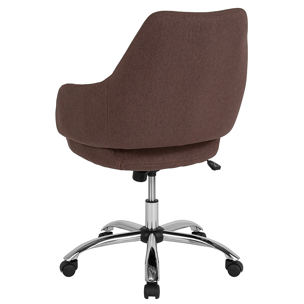 office chair brown fabric