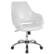 Front. Alamont Home - Madrid Contemporary Leather/Faux Leather Executive Swivel Office Chair - White LeatherSoft.
