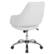 Alt View 14. Alamont Home - Madrid Contemporary Leather/Faux Leather Executive Swivel Office Chair - White LeatherSoft.