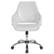Alt View 11. Alamont Home - Madrid Contemporary Leather/Faux Leather Executive Swivel Office Chair - White LeatherSoft.