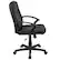 Alt View 22. Alamont Home - Coffman Contemporary Leather/Faux Leather Swivel Office Chair - Black.