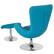Alt View 12. Alamont Home - Egg Contemporary Fabric Chair and Ottoman Set - Aqua Fabric.