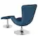 Alt View 12. Alamont Home - Egg Contemporary Fabric Chair and Ottoman Set - Blue Fabric.