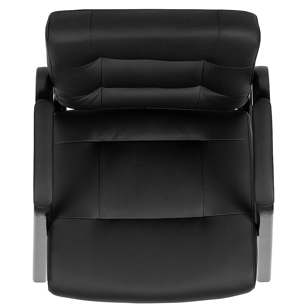 Alt View 17. Alamont Home - Darwin  Contemporary Leather/Faux Leather Side Chair - Unupholstered - Black.