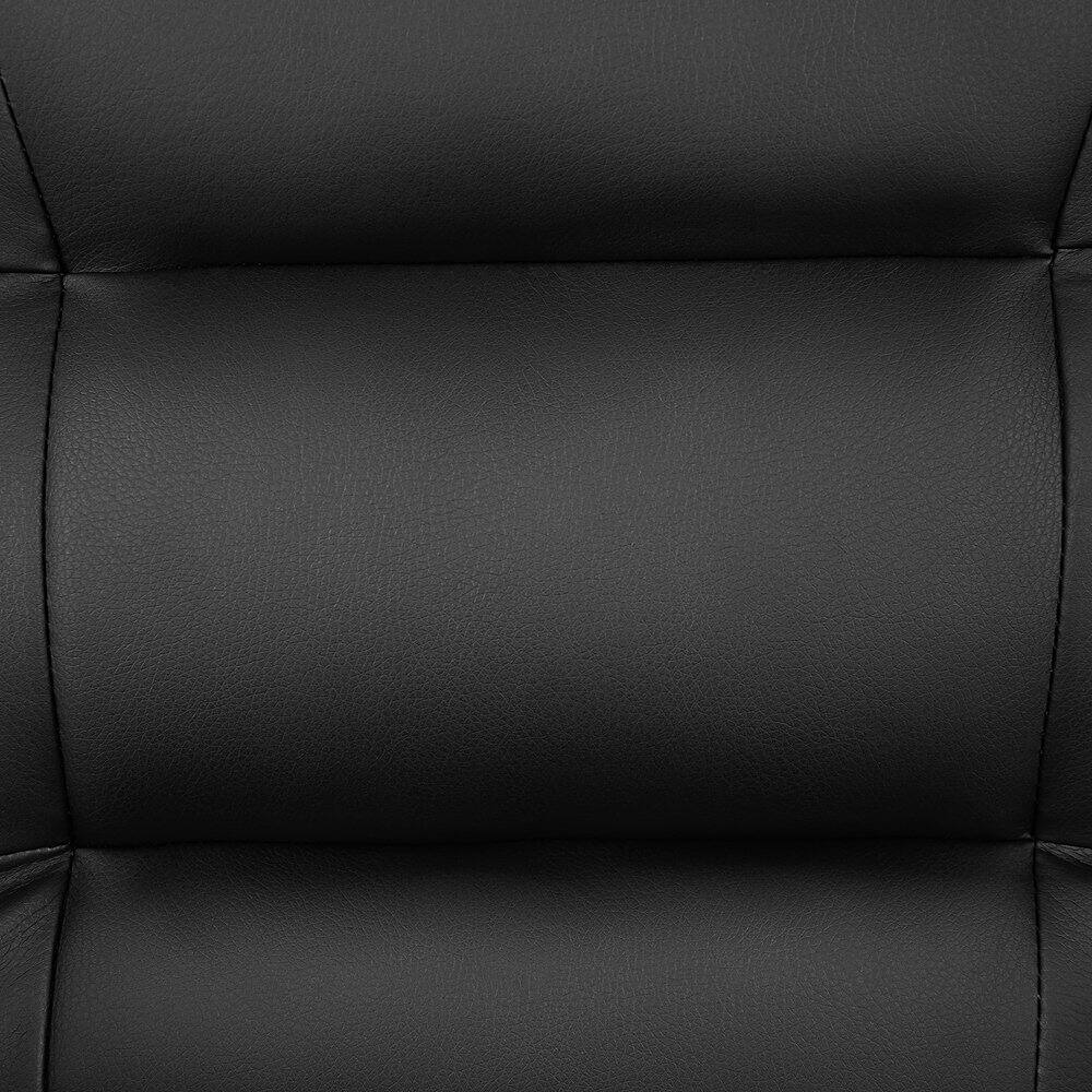 Alt View 20. Alamont Home - Darwin  Contemporary Leather/Faux Leather Side Chair - Unupholstered - Black.
