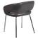 Alt View 15. Alamont Home - Fusion Contemporary Leather/Faux Leather Side Chair - Upholstered - Gray.