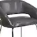 Alt View 16. Alamont Home - Fusion Contemporary Leather/Faux Leather Side Chair - Upholstered - Gray.