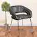 Alt View 12. Alamont Home - Fusion Contemporary Leather/Faux Leather Side Chair - Upholstered - Gray.