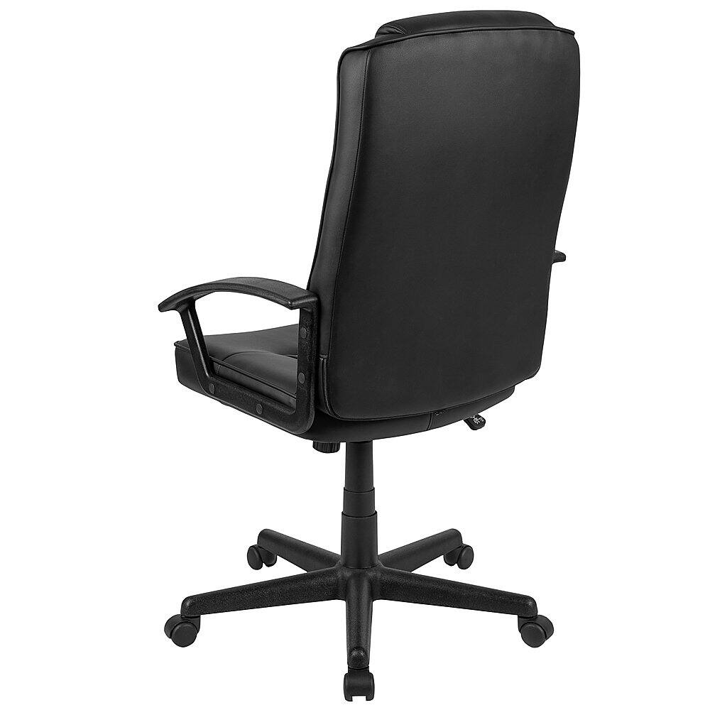 Alt View 14. Alamont Home - Biscayne Contemporary Leather/Faux Leather Swivel Office Chair - Black.