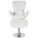Alt View 11. Alamont Home - Egg Contemporary Leather/Faux Leather Chair and Ottoman Set - White LeatherSoft.