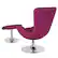Alt View 12. Alamont Home - Egg Contemporary Fabric Chair and Ottoman Set - Magenta Fabric.