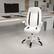 Alt View 12. Alamont Home - Contemporary Leather/Faux Leather Executive Swivel Office Chair - White.