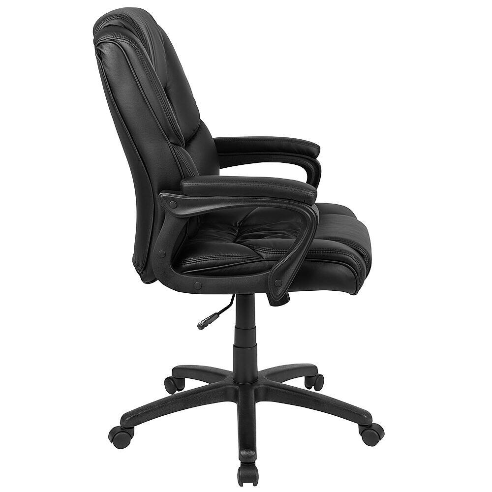 Alt View 22. Alamont Home - Alamont Home Contemporary Leather/Faux Leather Big & Tall Swivel Office Chair - Black.