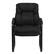 Alt View 11. Alamont Home - Isla Contemporary Fabric Side Chair - Upholstered - Black Microfiber.