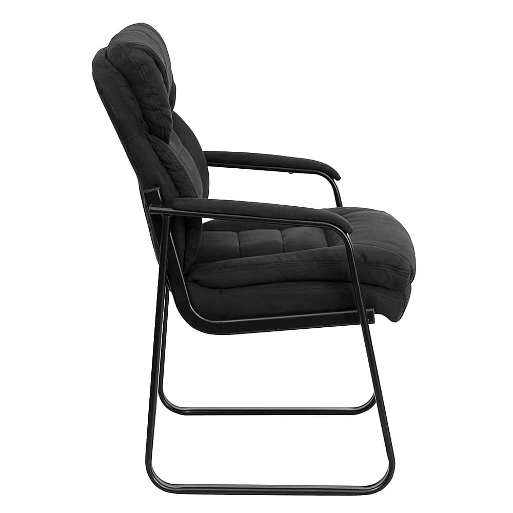 Alt View 14. Alamont Home - Isla Contemporary Fabric Side Chair - Upholstered - Black Microfiber.