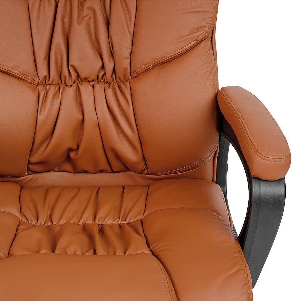 Alt View 20. Alamont Home - Alamont Home Contemporary Leather/Faux Leather Big & Tall Swivel Office Chair - Brown.
