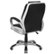 Alt View Zoom 12. Flash Furniture - Contemporary Leather/Faux Leather Executive Swivel Office Chair - Black and White.