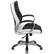Alt View 13. Alamont Home - Contemporary Leather/Faux Leather Executive Swivel Office Chair - Black and White.