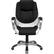 Alt View 11. Alamont Home - Contemporary Leather/Faux Leather Executive Swivel Office Chair - Black and White.