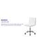Alt View 39. Alamont Home - Alan Contemporary Vinyl Swivel Office Chair - White Vinyl/Chrome Frame.