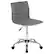 Front. Alamont Home - Alan Contemporary Vinyl Swivel Office Chair - Light Gray Vinyl/Chrome Frame.