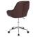 Alt View 13. Alamont Home - Cortana Contemporary Leather/Faux Leather Swivel Office Chair - Brown LeatherSoft.