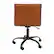 Alt View 14. Alamont Home - Alan Contemporary Vinyl Swivel Office Chair - Brown Vinyl/Black Frame.