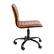 Alt View 16. Alamont Home - Alan Contemporary Vinyl Swivel Office Chair - Brown Vinyl/Black Frame.