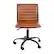Alt View 11. Alamont Home - Alan Contemporary Vinyl Swivel Office Chair - Brown Vinyl/Black Frame.