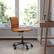 Alt View 12. Alamont Home - Alan Contemporary Vinyl Swivel Office Chair - Brown Vinyl/Black Frame.