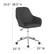 Alt View 13. Alamont Home - Cortana Contemporary Fabric Swivel Office Chair - Black Fabric.
