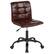 Front. Alamont Home - Sorrento Contemporary Leather/Faux Leather Swivel Office Chair - Brown LeatherSoft.