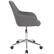 Alt View 14. Alamont Home - Cortana Contemporary Leather/Faux Leather Swivel Office Chair - Gray LeatherSoft.